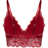 Marianna Triangle Bralette, Red