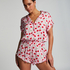 Teddy Cherry Onesie, Pink