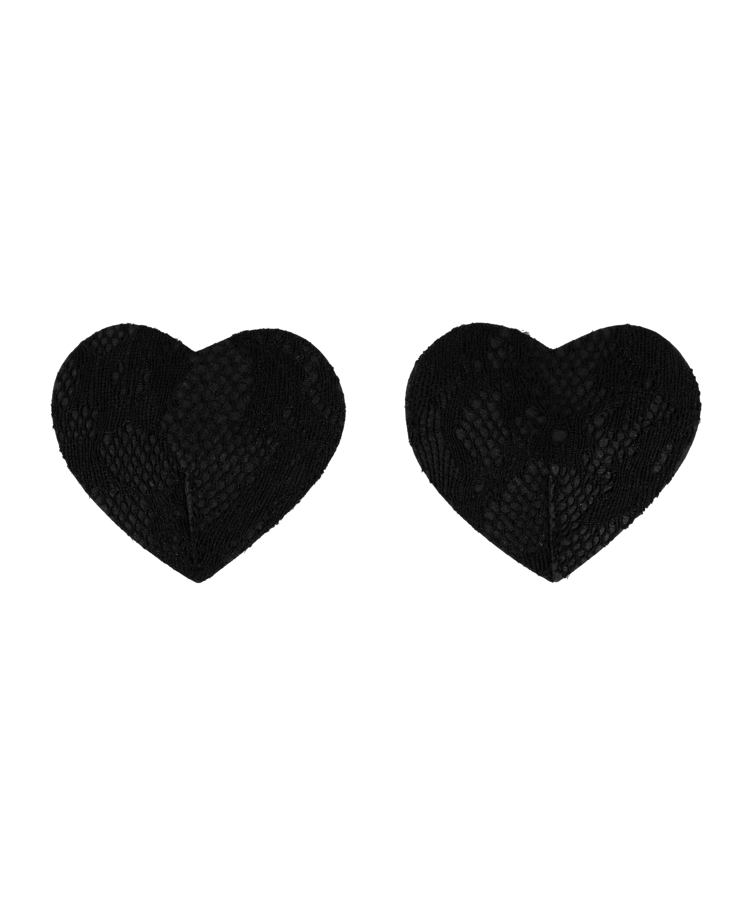 Nienke Heart Nipple Covers, Black, main