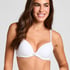 Plunge Padded Underwired Bra, White