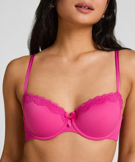 Lola Padded Underwired Bra, Pink
