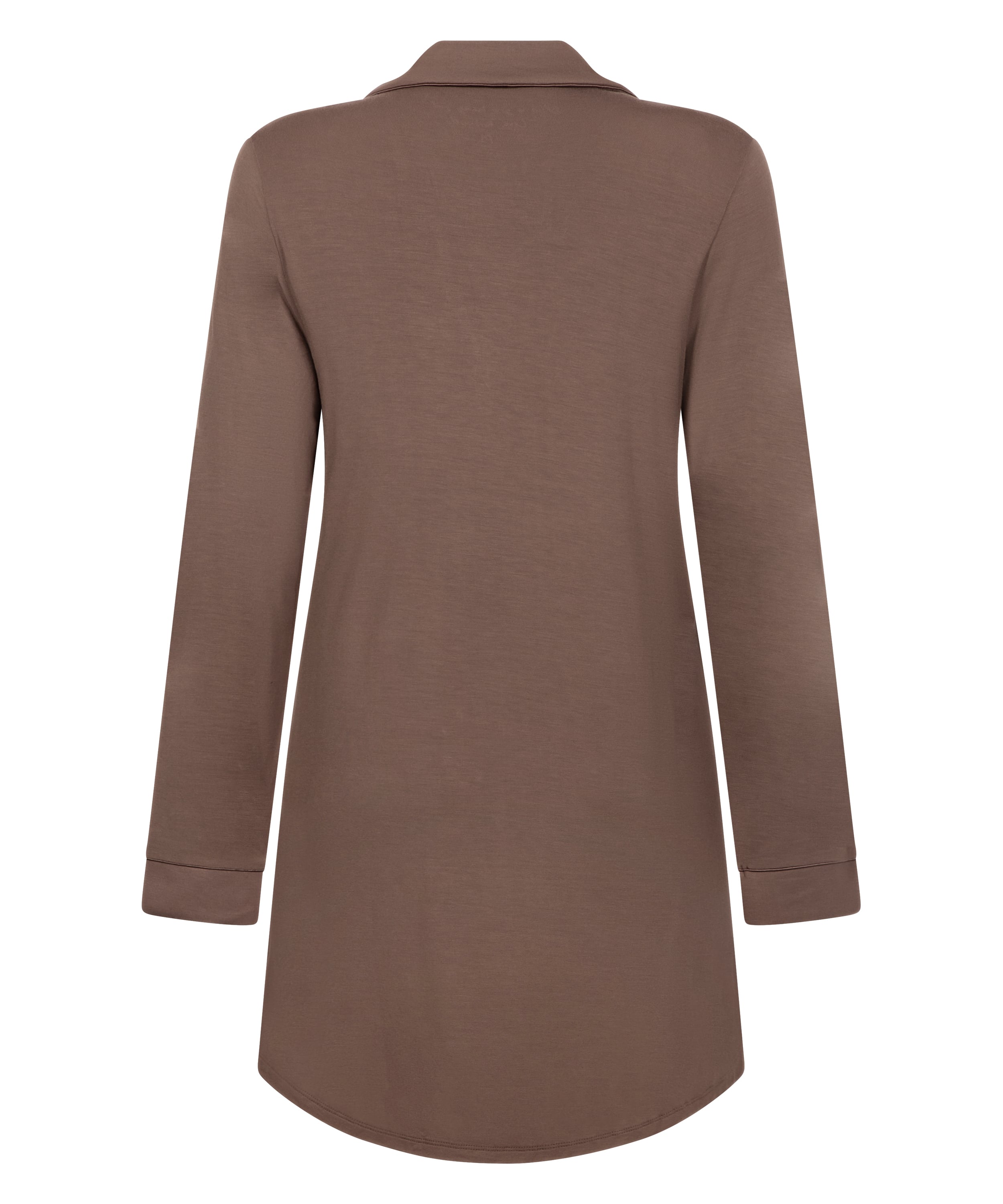 Essential Jersey Shirtdress, Brown, main