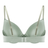 Plunge Padded Underwired Bra, Green
