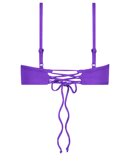 Eclipse Bikini Crop Top, Purple
