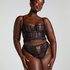 Cierra Non-Padded Underwired Longline Bra, Black