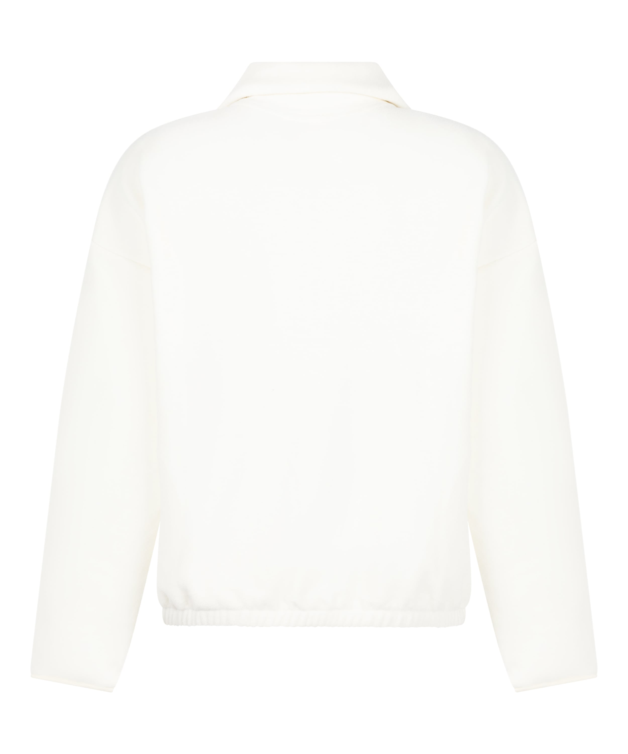 Top Half Zip Sporty Fleece, White, main