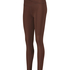 HKMX Crossed High Waisted Leggings, Brown