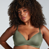 Mona padded non-underwired bra, Green