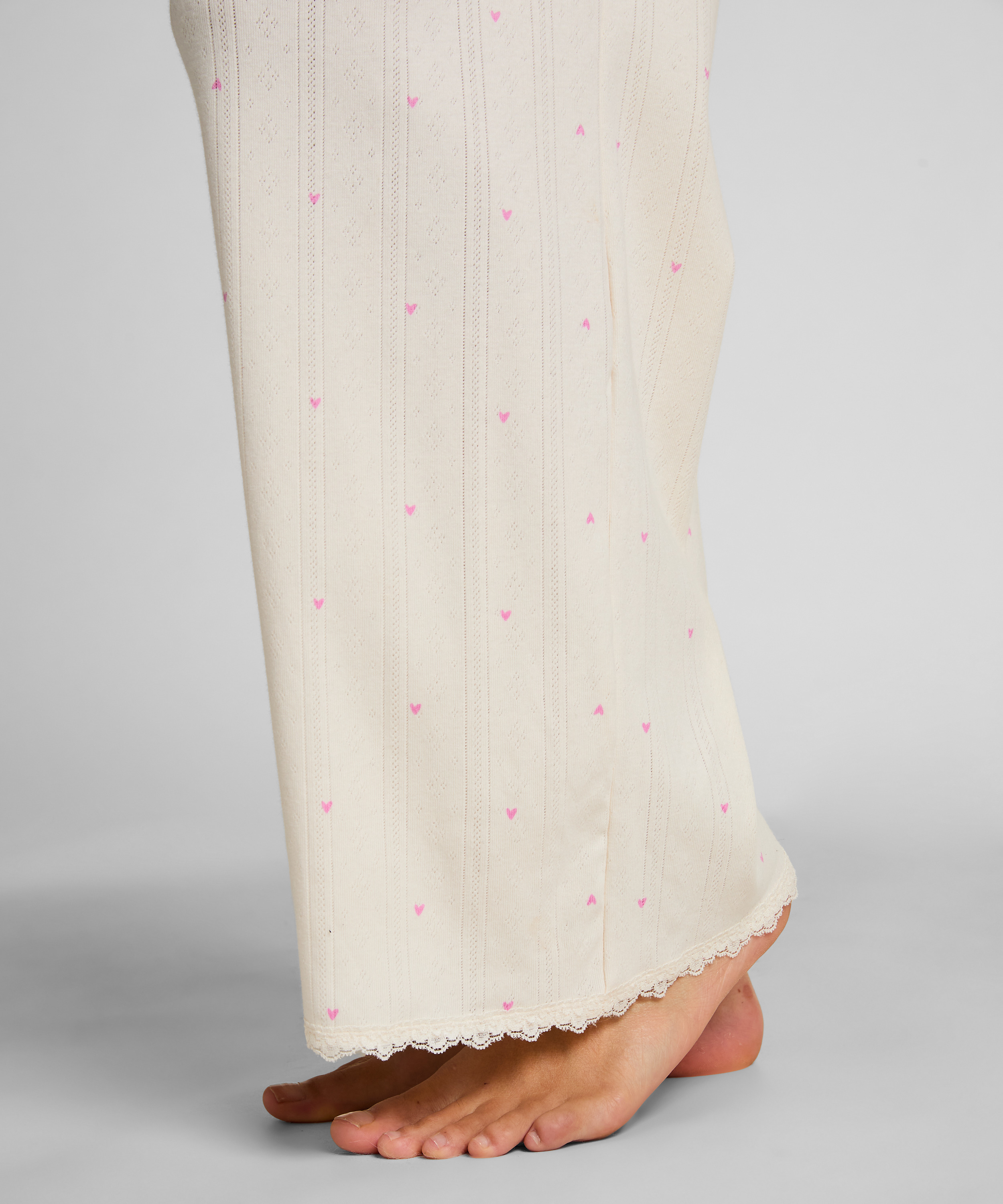 Pointelle Pant, White, main