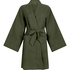 Waffle Bathrobe, Green