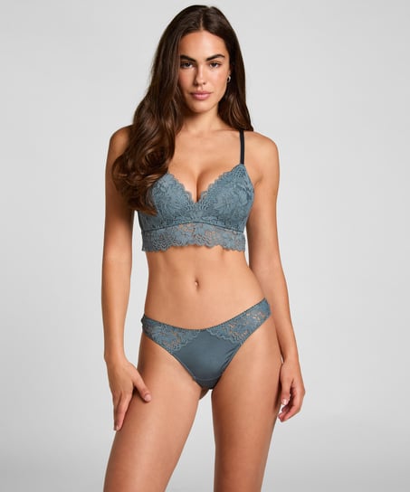 Andrea Padded Non-Wired Bra, Blue
