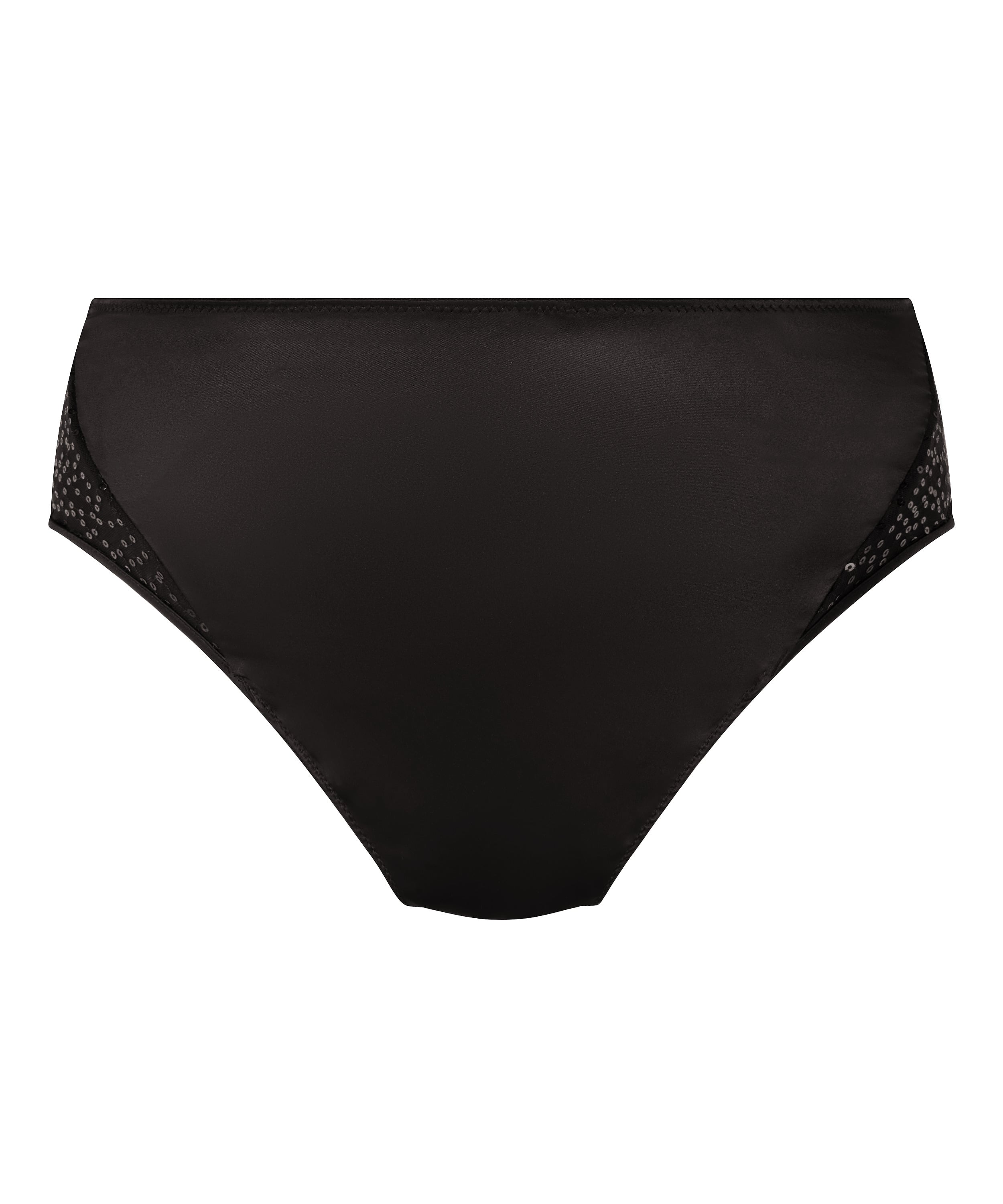 Elle Highleg High-Waisted Brazilian, Black, main