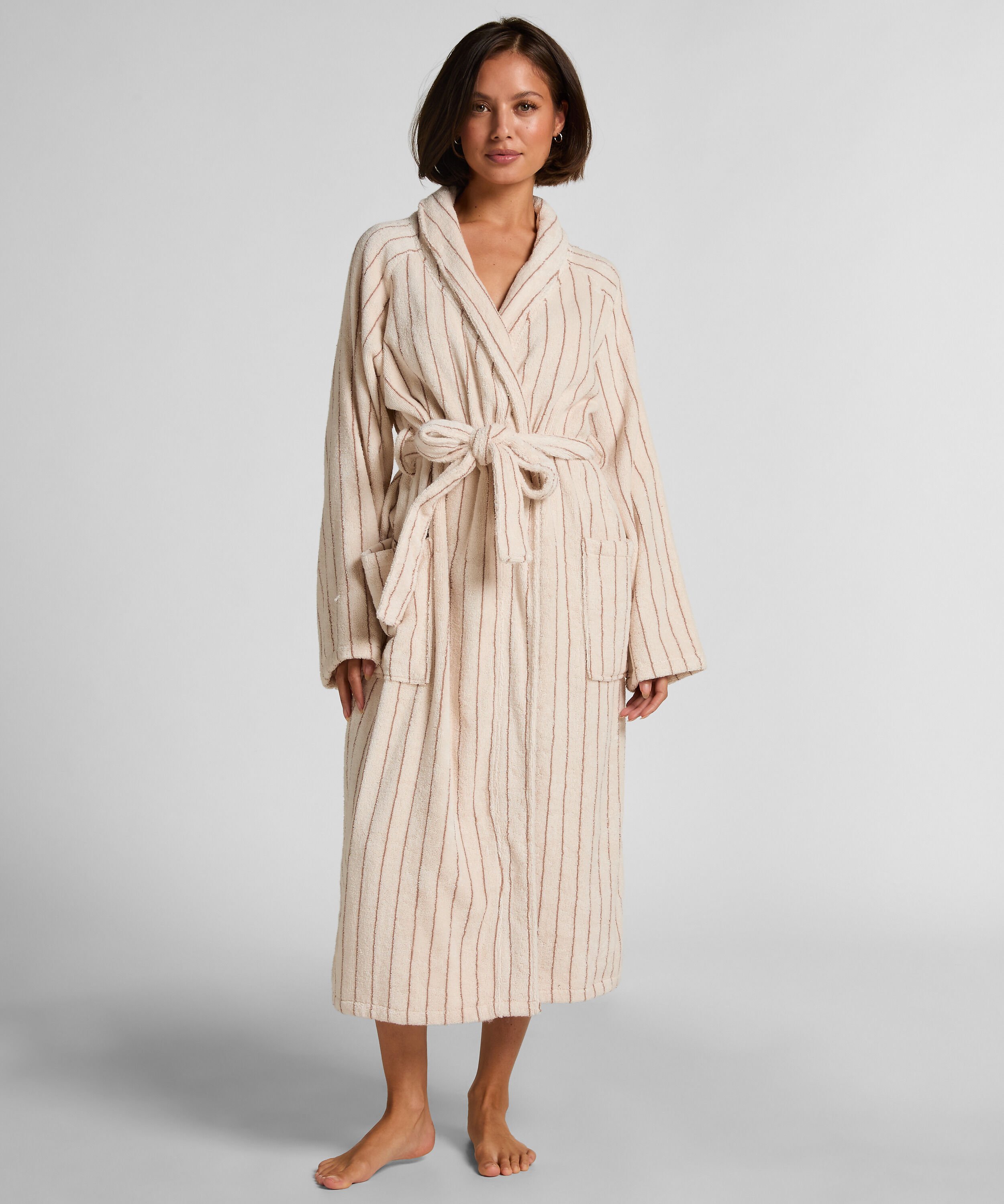 Toweling Robe, Beige