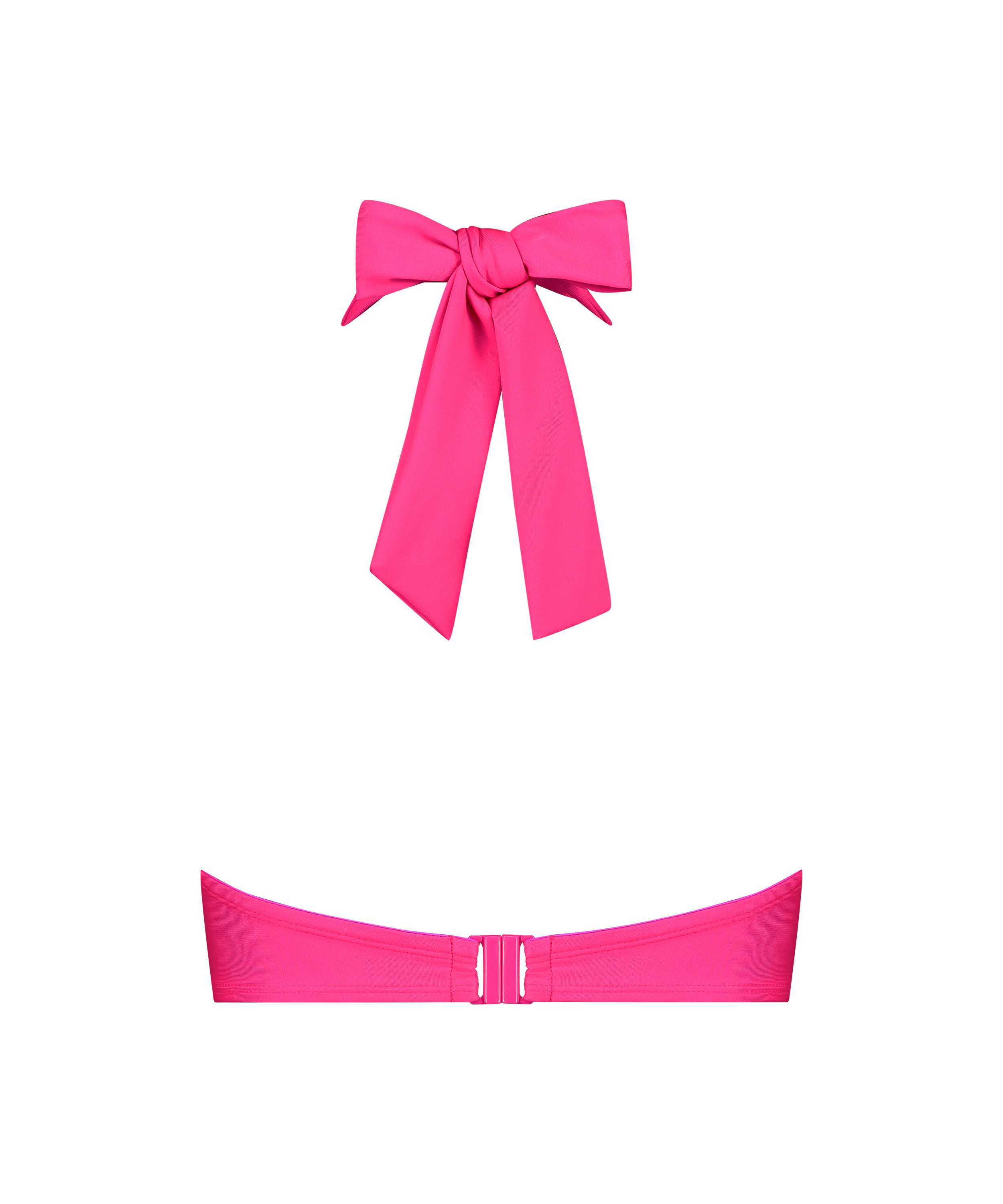 Naples Bikini Crop Top, Pink, main