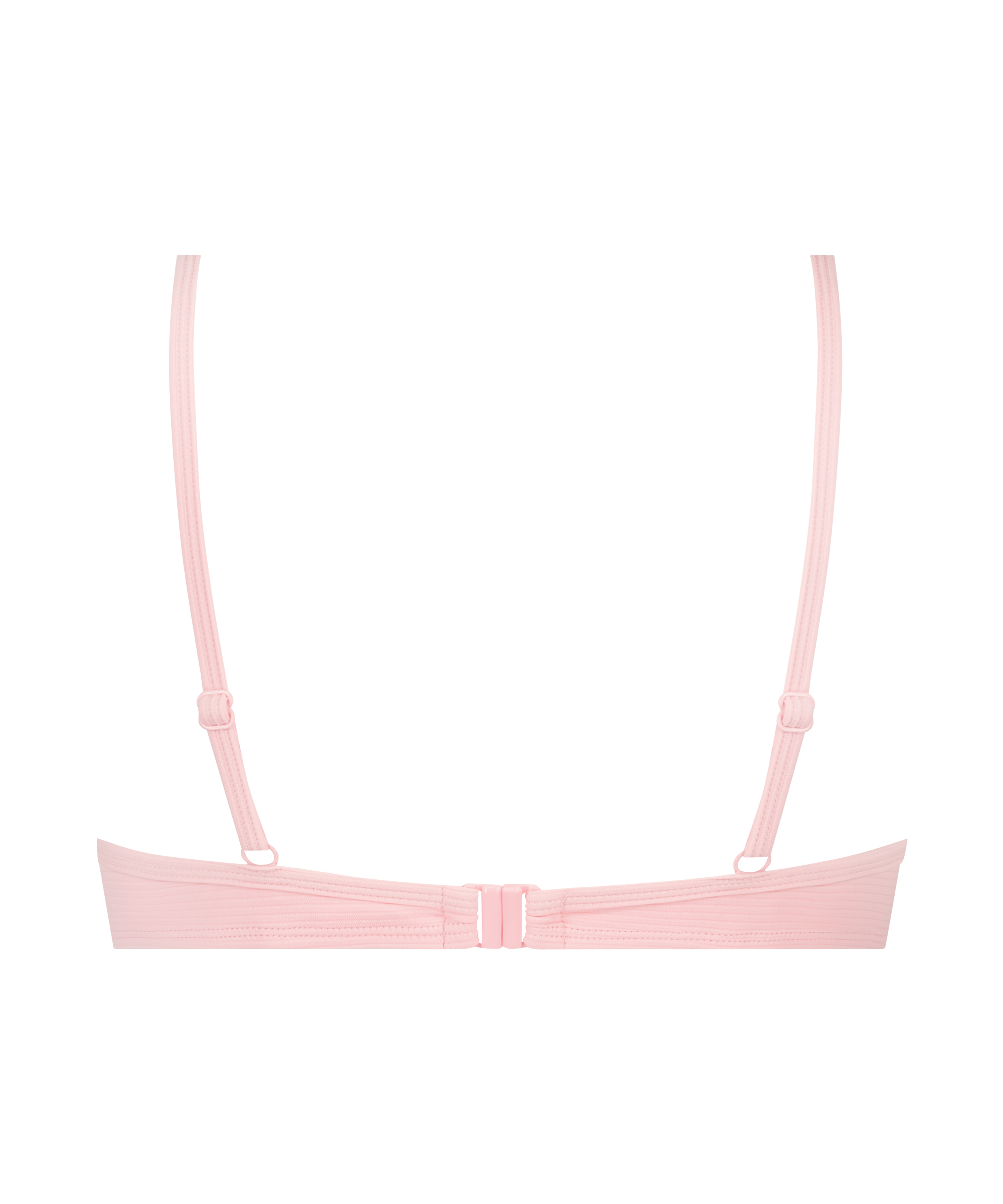 Texture non-padded underwired bikini top, Black, main