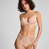 Mid Waisted Knickers Superslip Lace, Beige