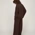 Pant viscose wide leg, Brown