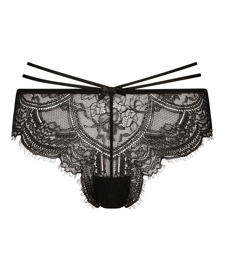 Sian High Cut Brazilian, Black