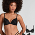 2-Pack Padded Underwired Bra, Black