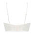 Erika padded longline underwired bra, White