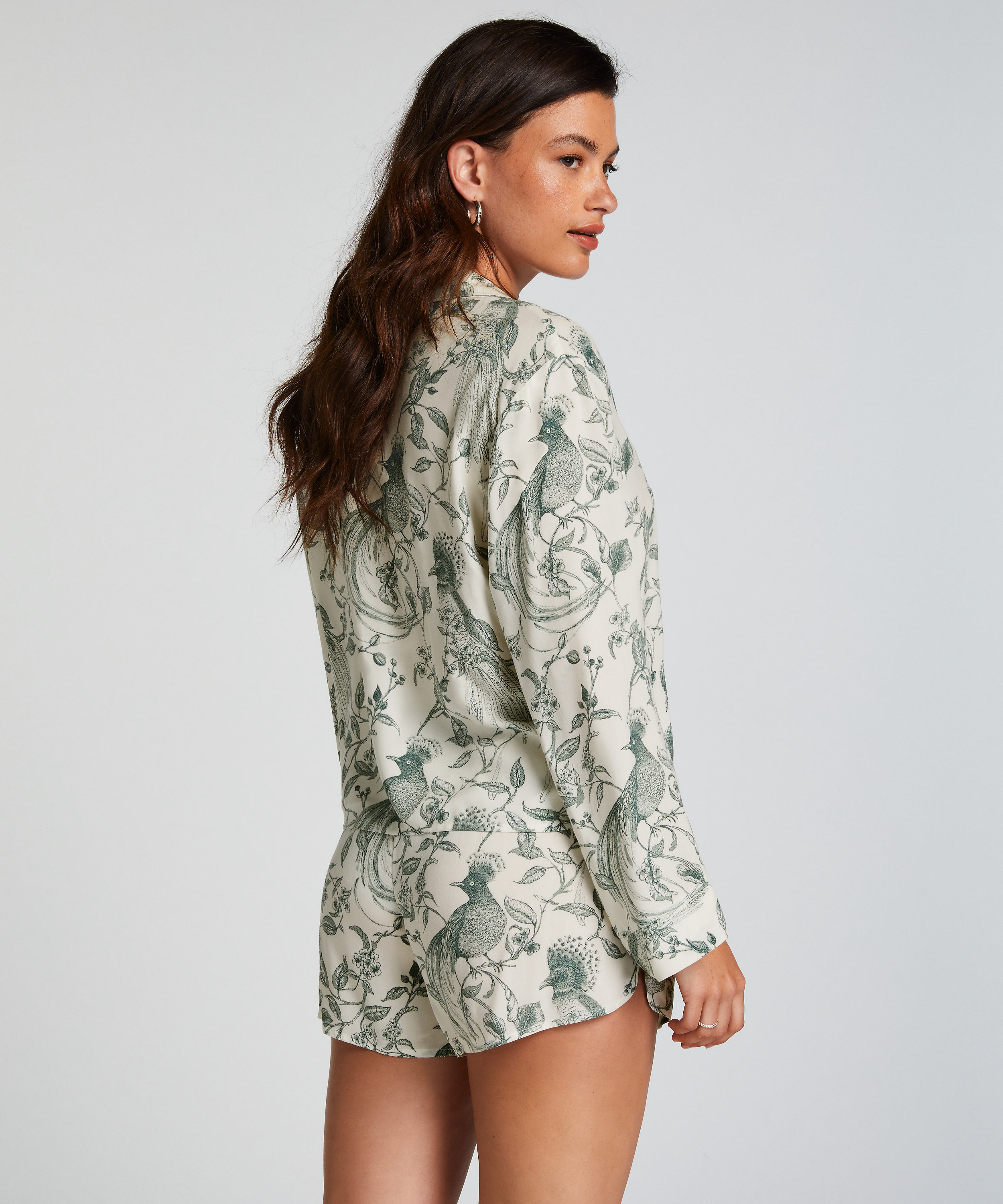 Pyjama Shorts, White, main