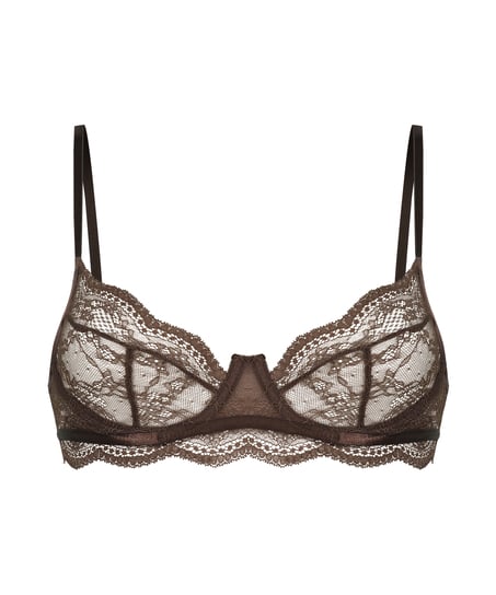 Isabelle Non-Padded Underwired Bra, Brown
