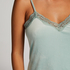 Velours Lace Cami Top, Green