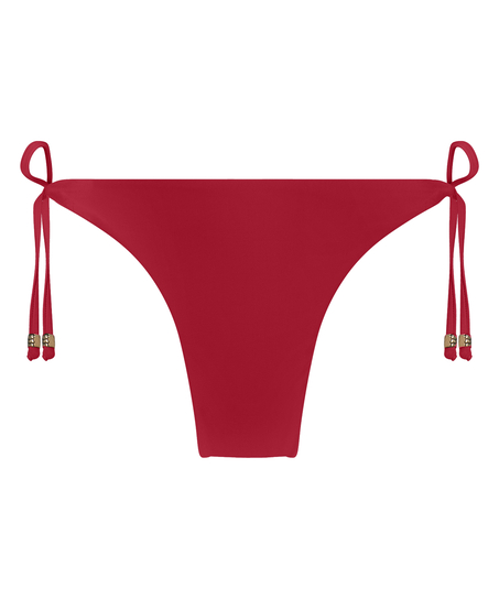 Luna String Bikini Bottom, Red