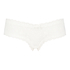 V-shaped Brazilian knickers mesh, White