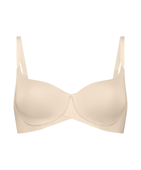 Smooth Padded Underwired Bra, Beige