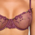 Peonie Non-Padded Underwired Bra, Purple