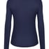 Longsleeved Pyjama Top Henley, Blue