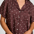Pyjama Jacket Satin, Brown