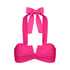 Naples Bikini Crop Top, Pink
