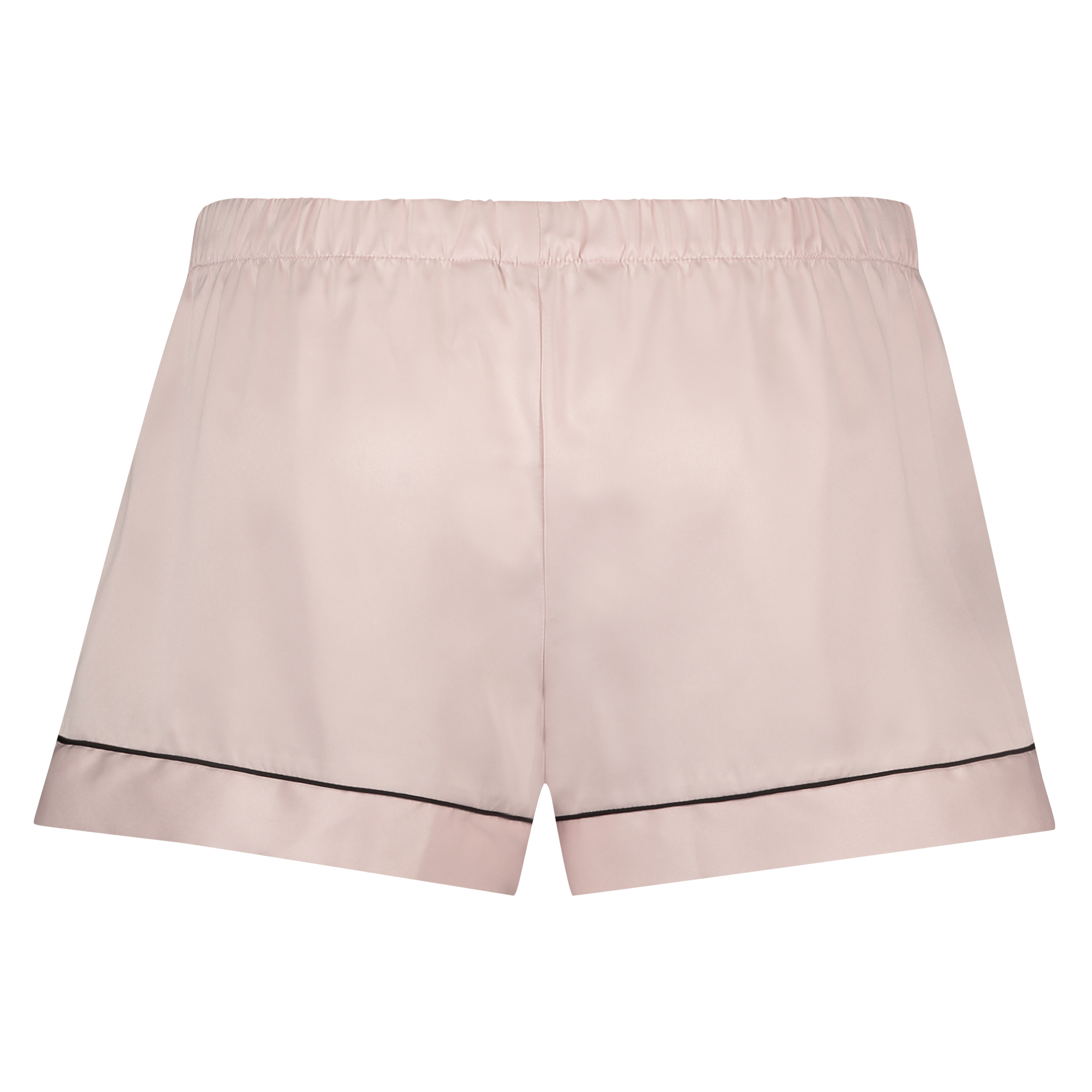 Satin Lace Pyjama Shorts, Pink, main