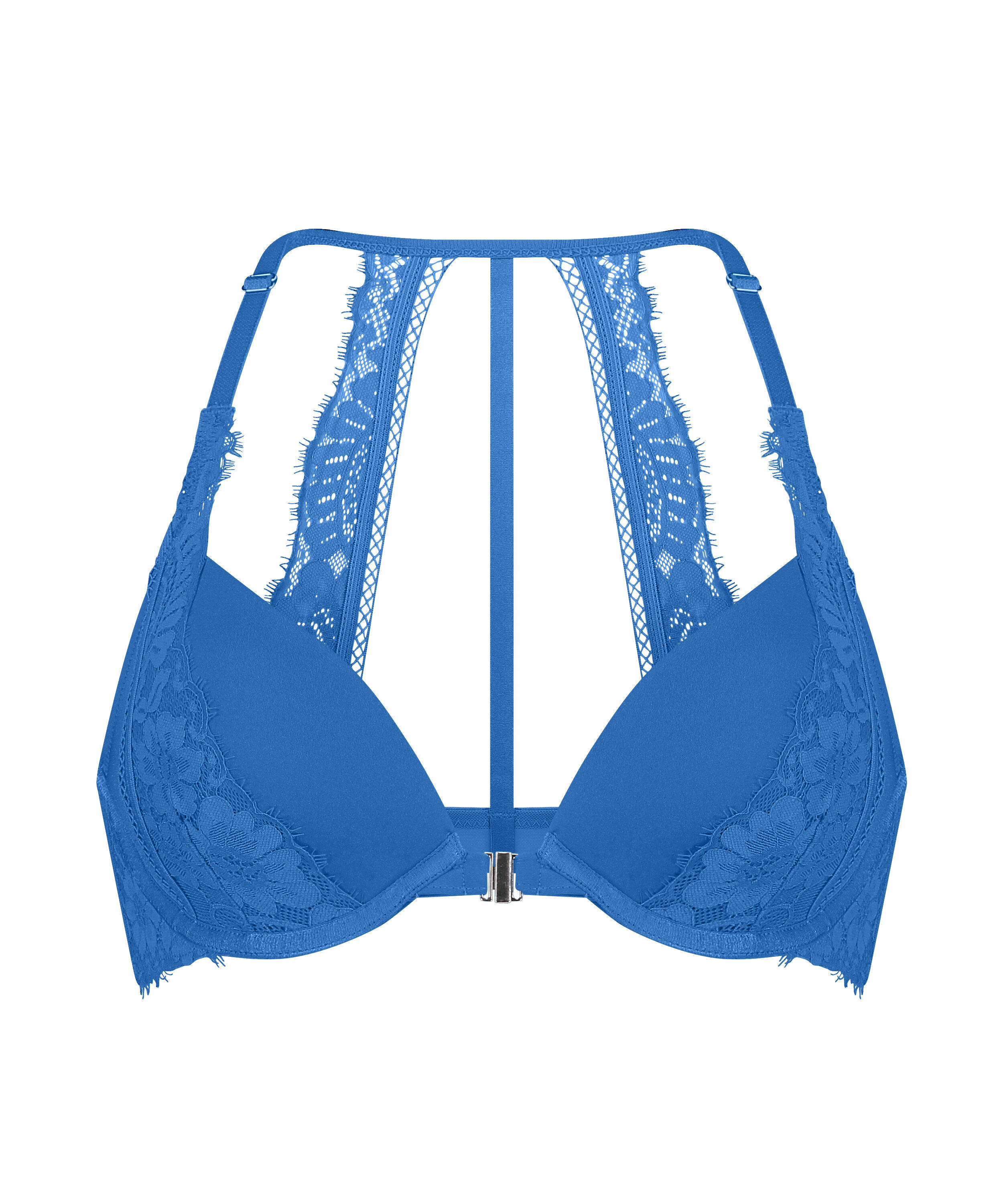Milaan Padded Underwired Push-Up Bra, Blue