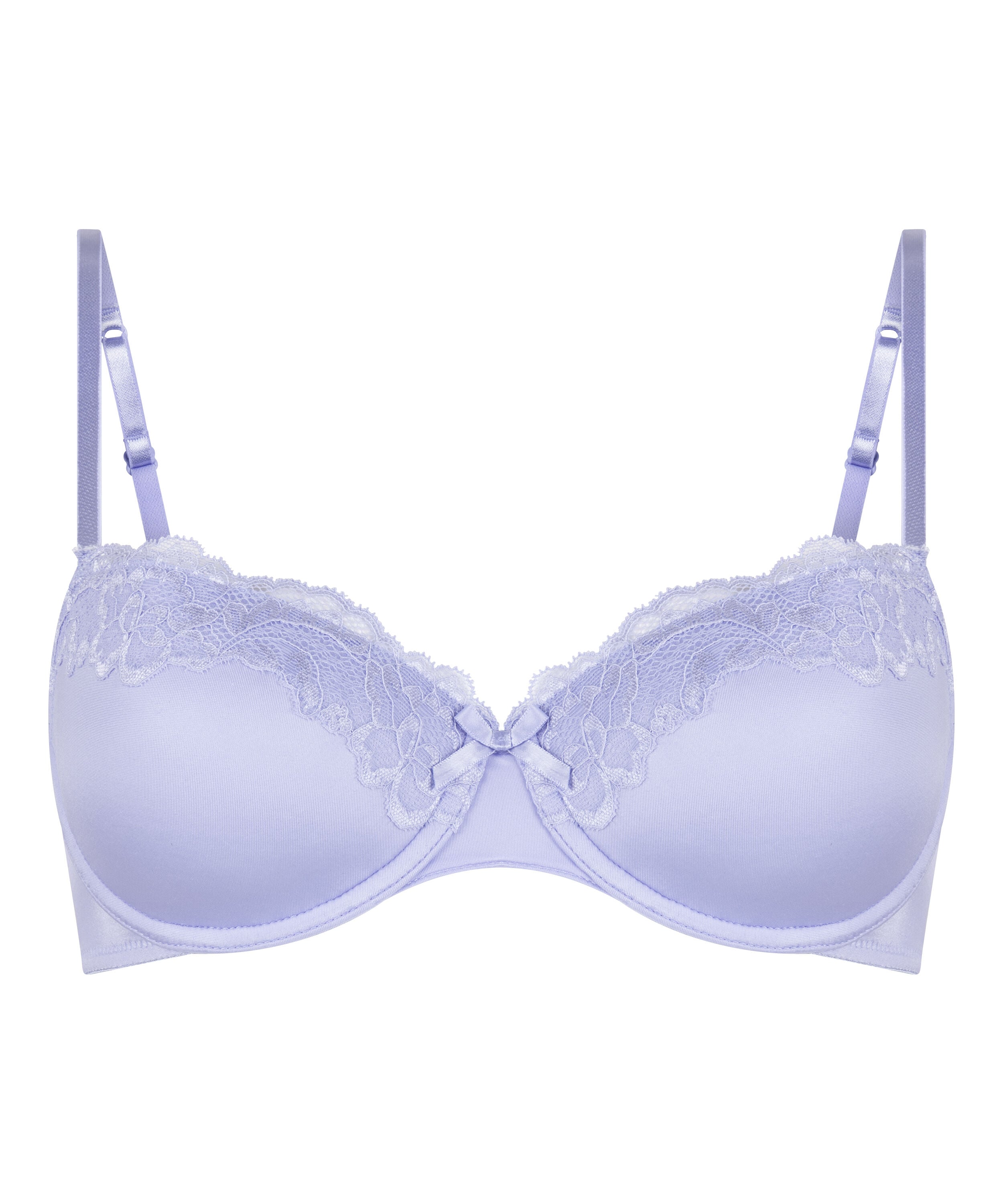 Lace & Shine Padded Underwired Bra, Purple