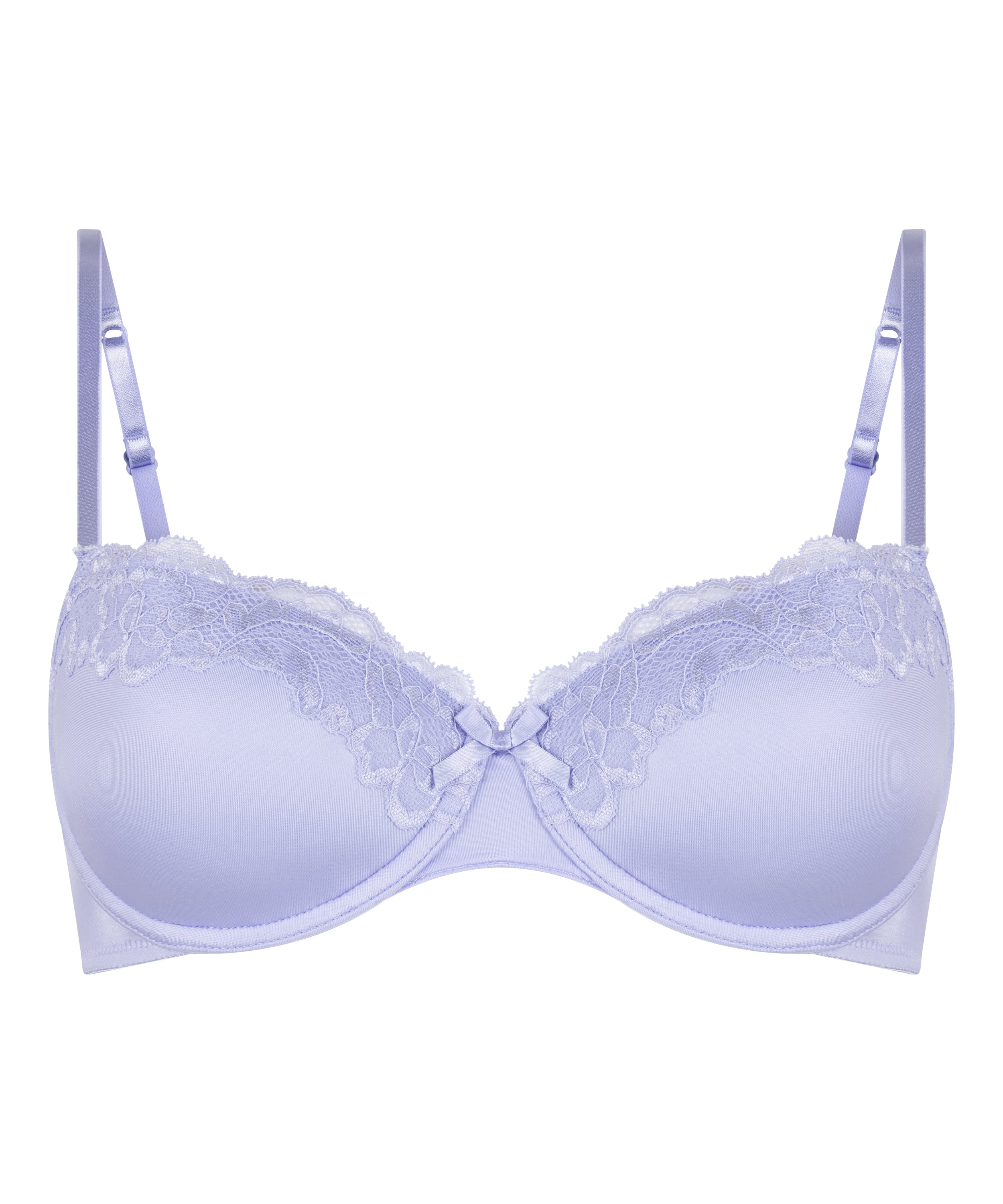 Lace & Shine Padded Underwired Bra, Purple, main