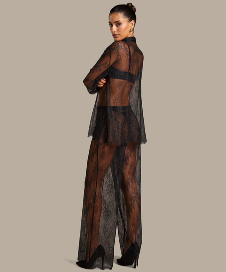 Camille Lace Pants, Black