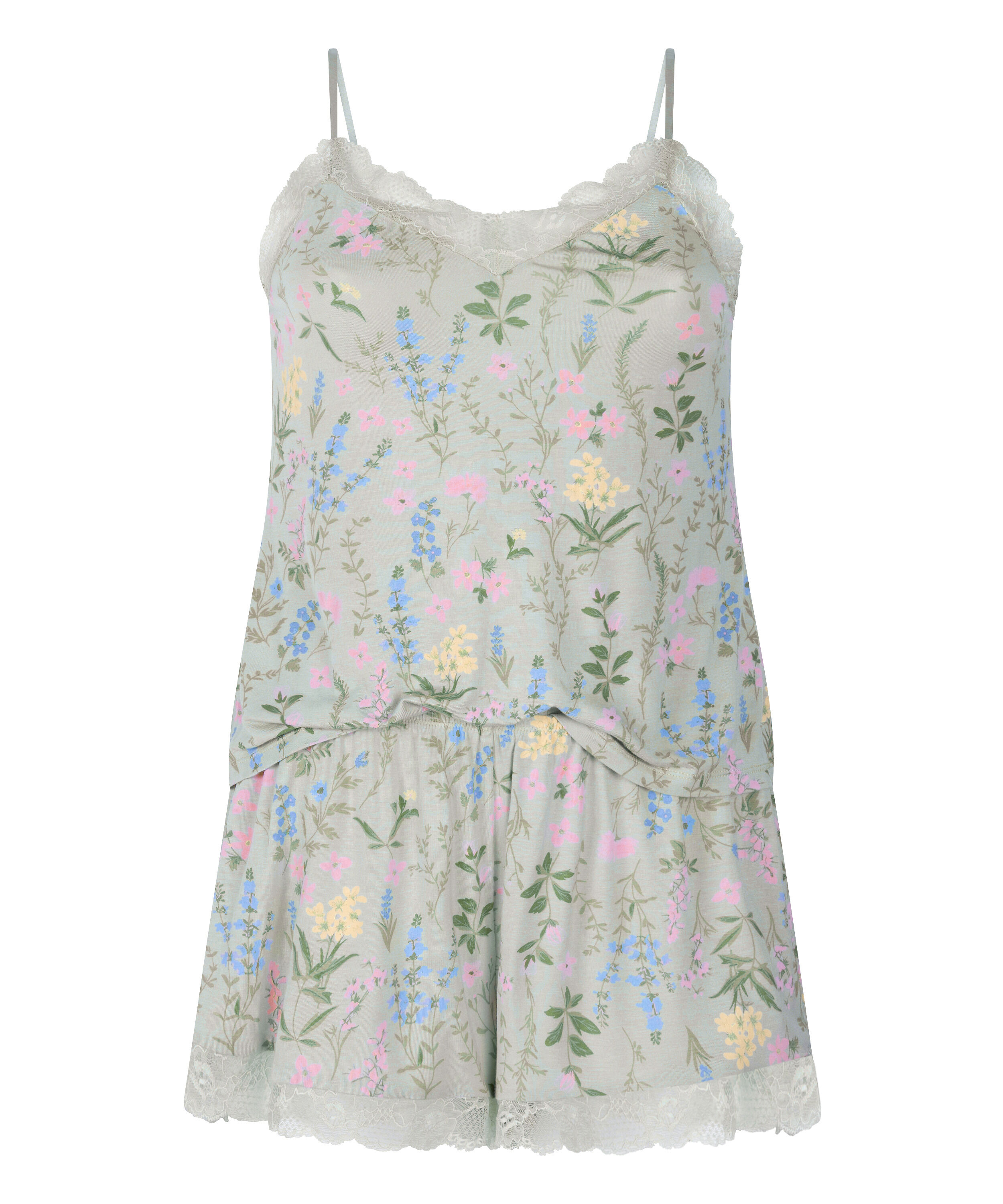 Cami Short Pyjama Set, Green