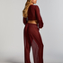 Open Knit Beach Pant, Red