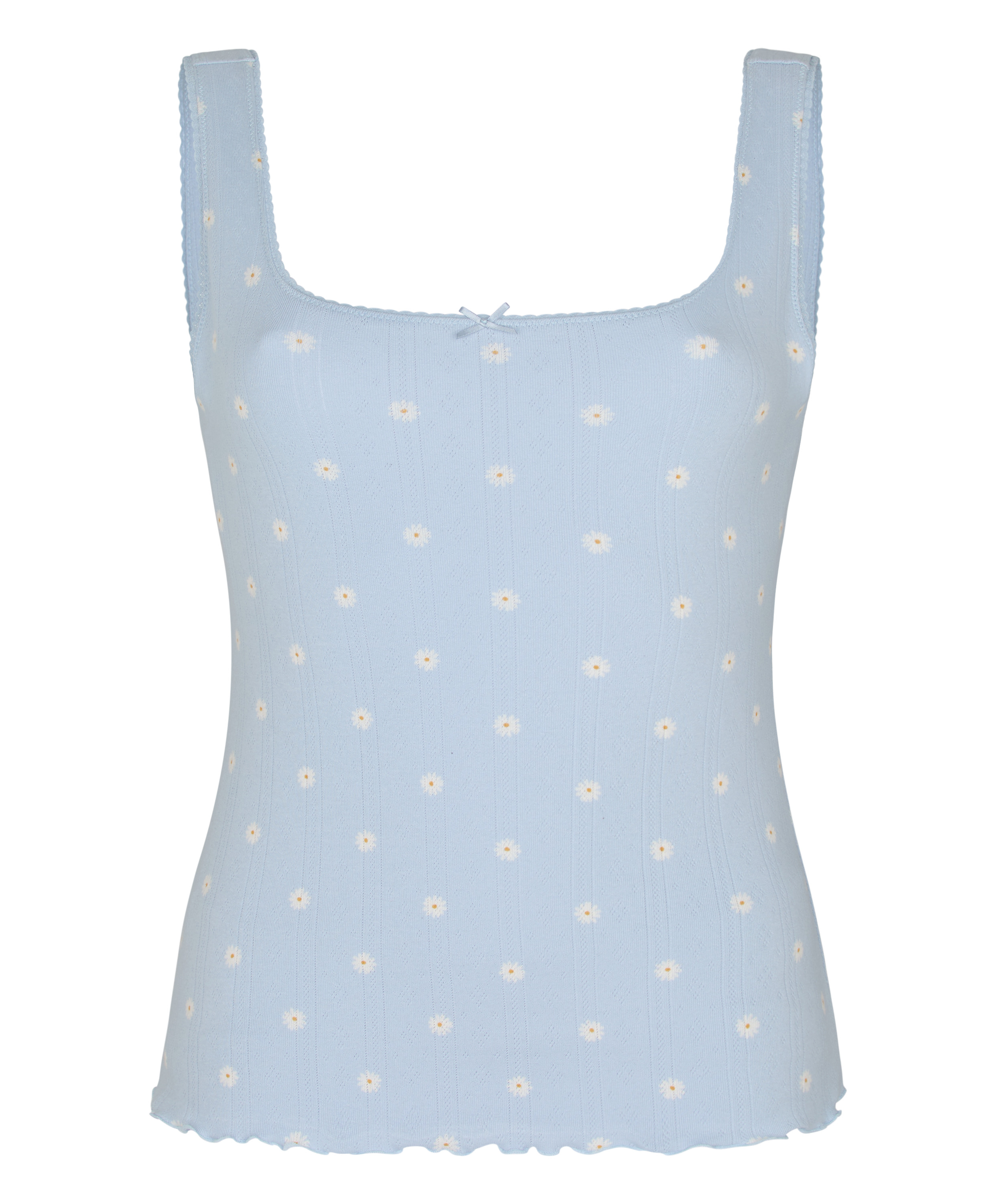 Pointelle Singlet, Blue, main