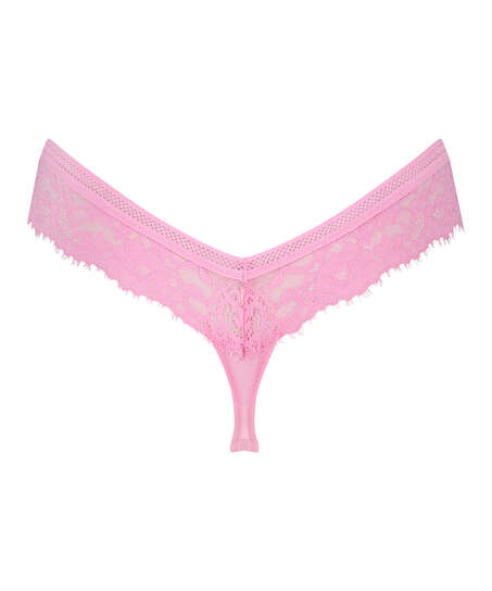 Gianni extra low rise thong, Pink