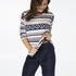 PJ Fleece Fairisle, Pink