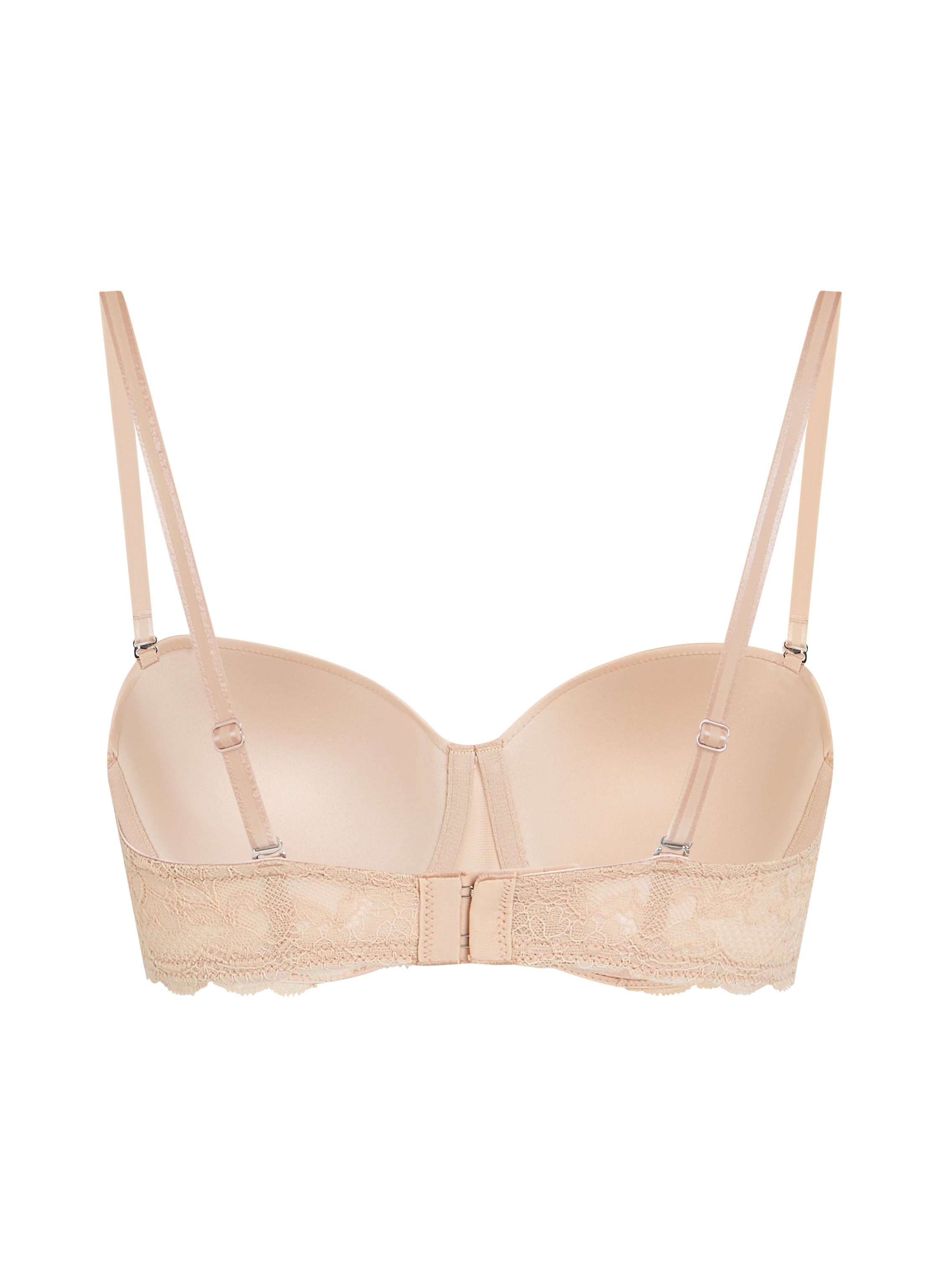 Angie Padded Strapless Underwired Bra, Beige, main
