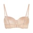 Angie Padded Strapless Underwired Bra, Beige