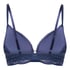 Marine Padded Push-Up Underwired Bra, Blue