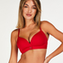 Padded Non-Wired Bra, Red