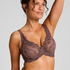 Diva Non-Padded Underwired Bra, Brown