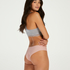 Invisible Brazilian Stripe mesh, Pink